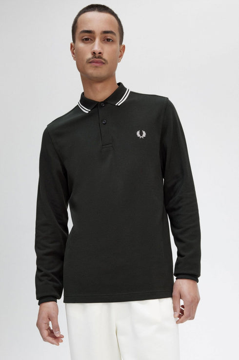 Polo Uomo M3636 con bordini in contrasto Blu caramello Fred Perry- Francavilla Moda